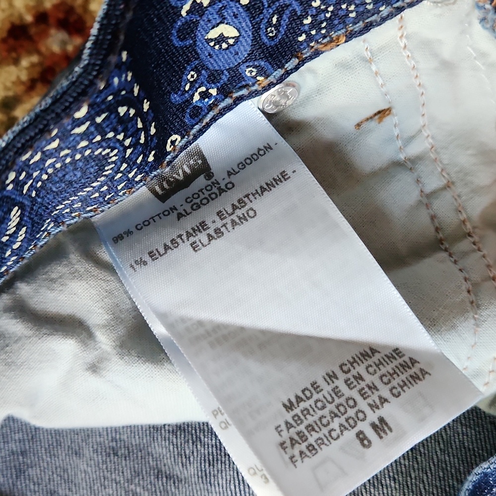 LEVI'S jeans perfect fit straight leg Size 8 - Picture 4 of 5
